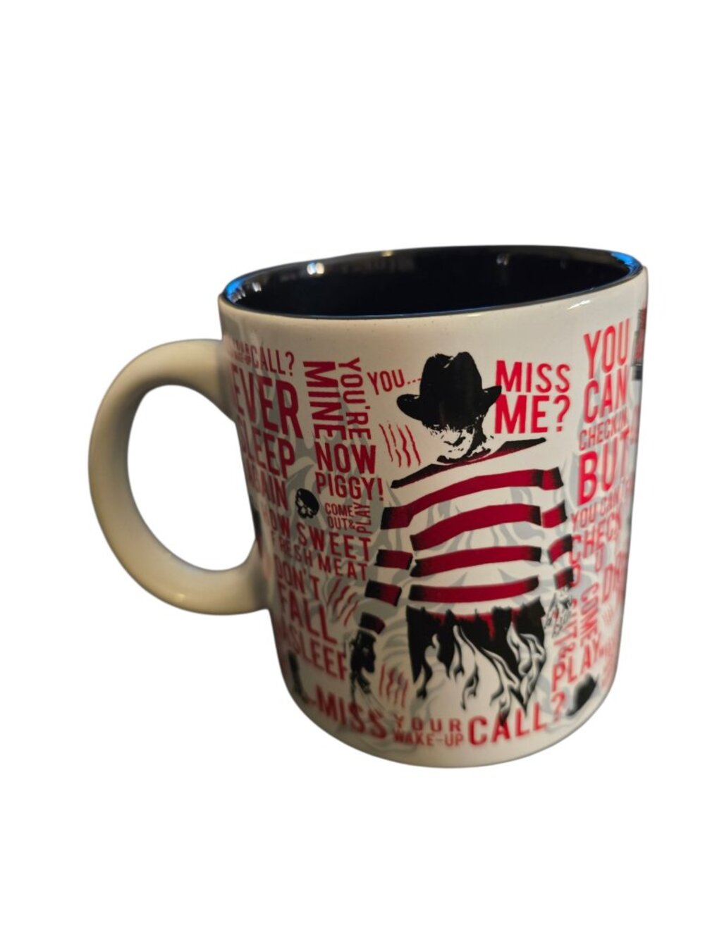 Freddy Krueger Nightmare On Elm Street 20oz Coffee Mug Horror Movie Cup Like New